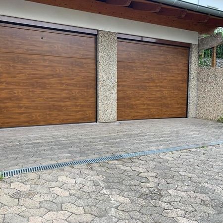 ConDoor Garagen-Sektionaltor ISO40 Typ Wood Plano Light, 2500 x 2100 mm