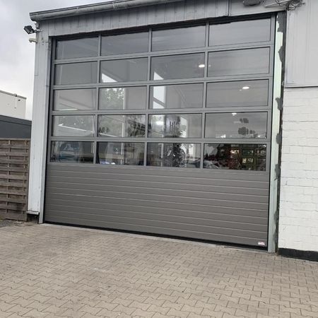 ConDoor Industrie-Sektionaltor ISO40, Typ S40, RAL 9007 Graualuminium