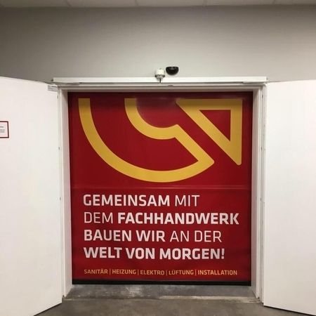 Seuster Schnelllauftor SuperMS 12-R, 1940 x 2180 mm, mit Wunschbedruckung