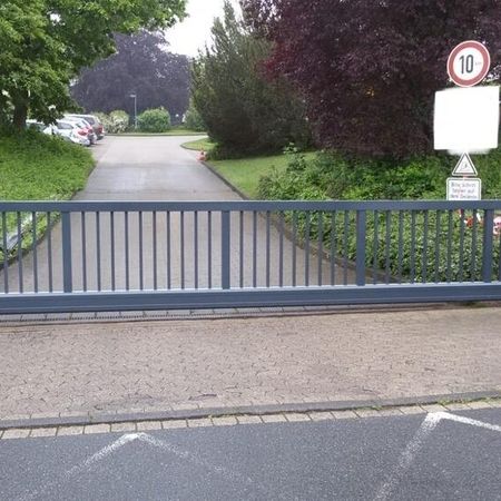 Hörmann Schiebetoranlage, handbedient, RAL 7016 Anthrazitgrau, 7000 x 1200 mm
